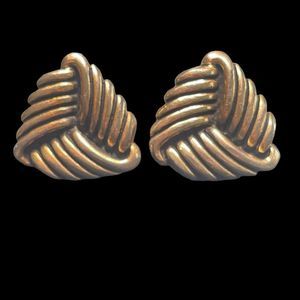 Anson Vintage Men’s cuff links Antique bronze gold tone